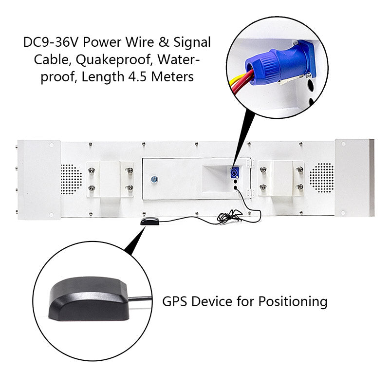 Leadleds 3G 4G WiFi GPS Control Led Taxi Roof Advertising Signs DC9V-36V, Double-sided