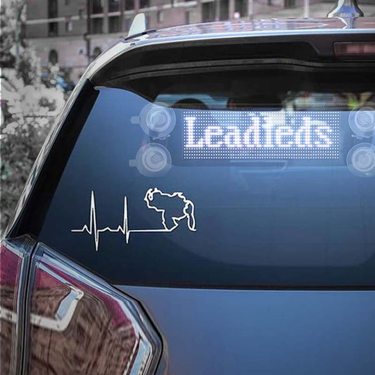 Leadleds Led Marquee Sign Bluetooth Car Led Programmable Message Sign, 7 Colors