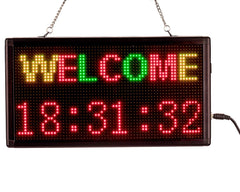 Leadleds 13"x7" Message Board WiFi LED Sign Programmable by Phone, 3 Colors - Leadleds