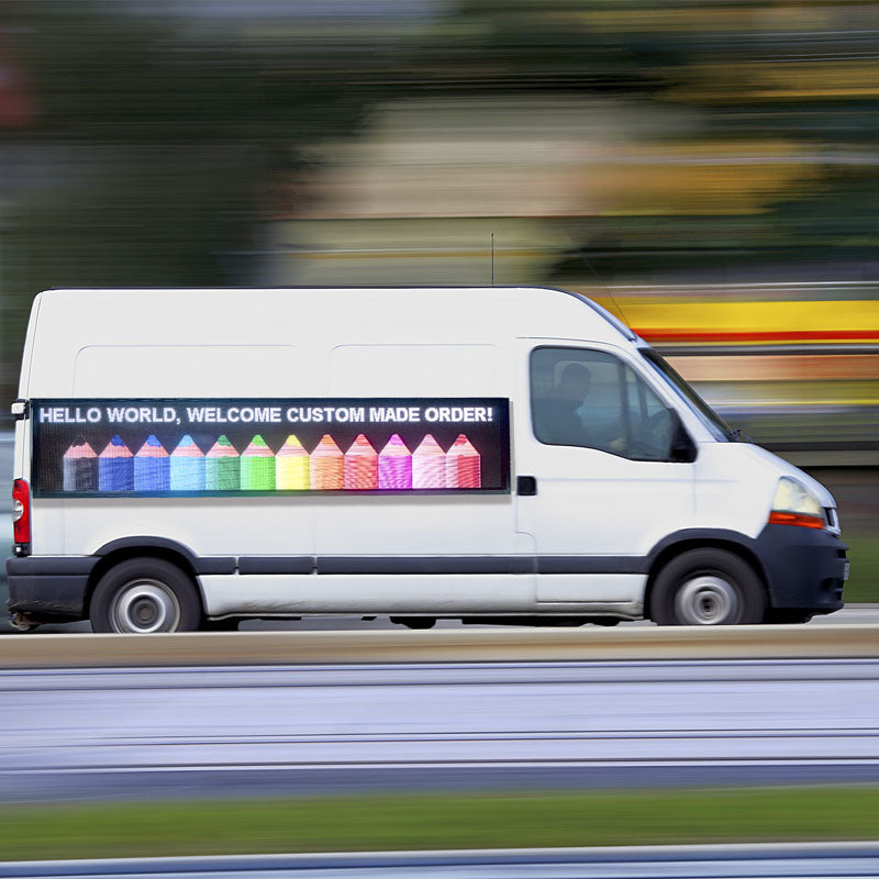 Commercial vehicle led screen