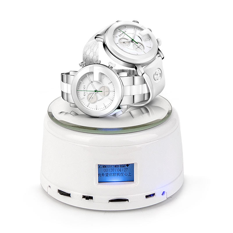 UNTCENT Display Turntables Music Box Bluetooth RGB Lamp Remote Control