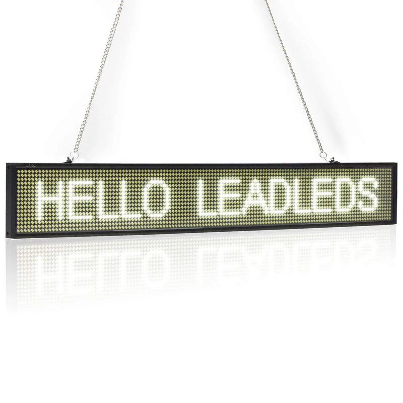 Leadleds Store Signs Scrolling Message Board WiFi Programmable, 26 x 4 in