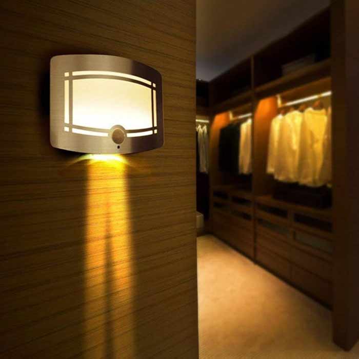 motion sensing led light battery powered
