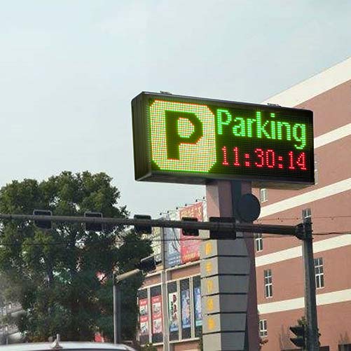 Double Sided Parking Sign Programmable by WiFi, 3 Colors
