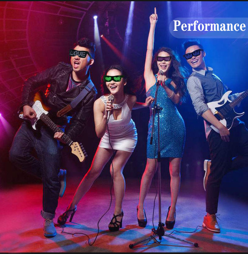 led glasses for party