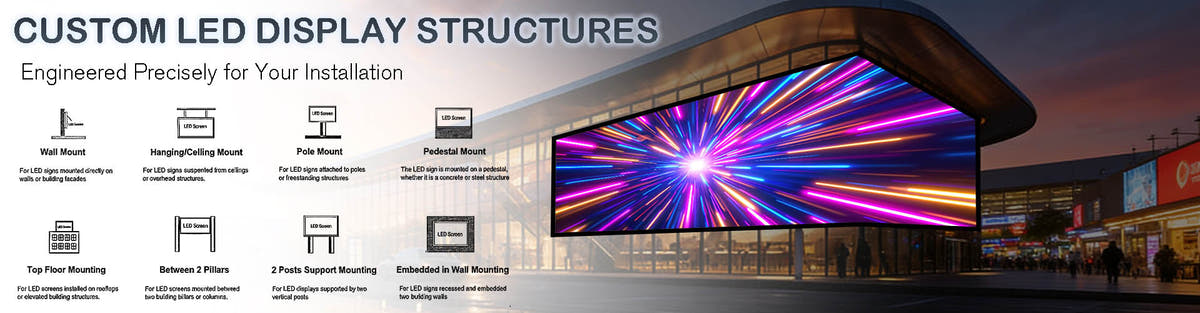 custom made outdoor led display boards