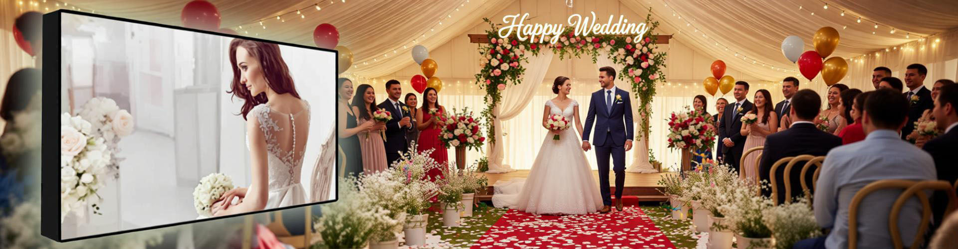 led video signs for wedding