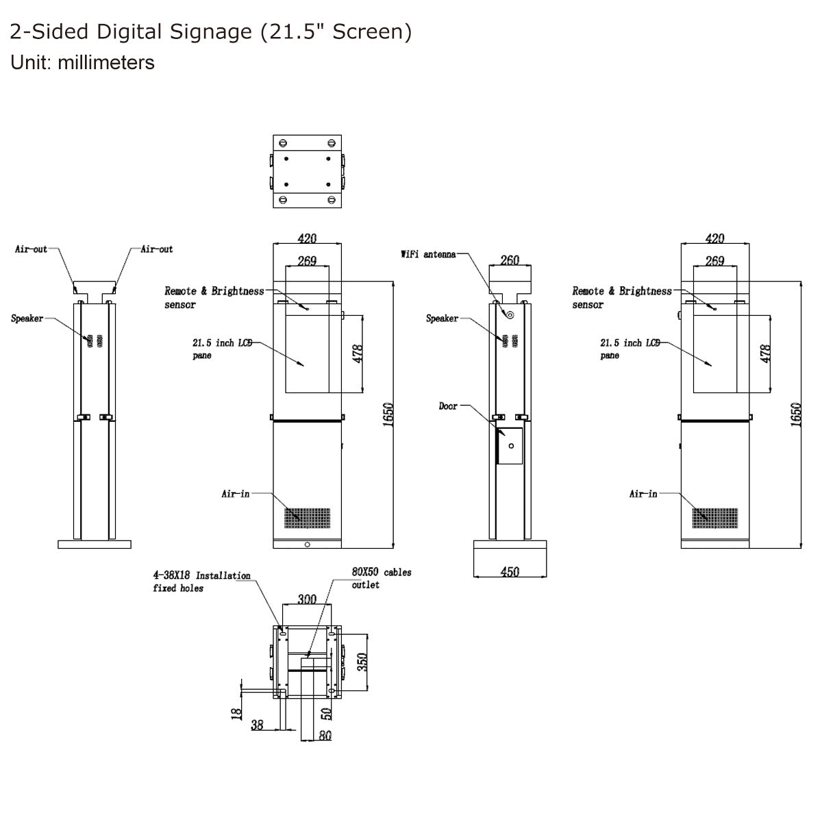 2-Sided_Digital_Signage_21.5in_Screen