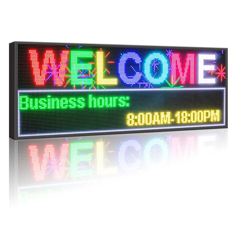 Leadleds 52 in Programmable Led Video Sign Board Double Sided
