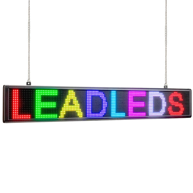 Leadleds 25in WiFi LED Sign Board Smartphone App Control Aluminium Frame Main image