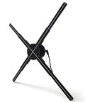 3D LED hologram fan showing floating image advertising effect