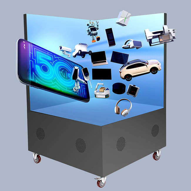 Leadleds Mobile 3D Led Display Naked Eye Hologram Video Screen with Sound Main image