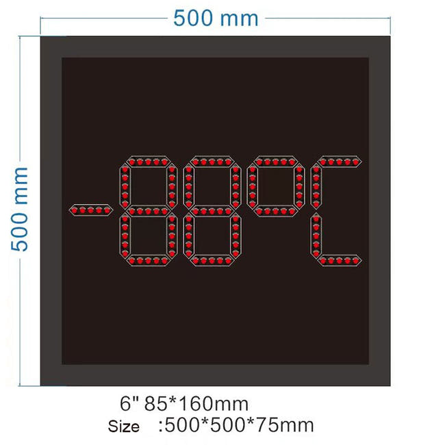 Leadleds 6 in Led Temperature Display for Indoor -15°C ~40°C Auto Detection Imagen principal del producto
