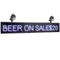 App-controlled LED message display with selectable color options