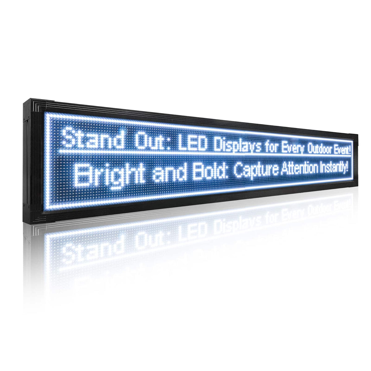 Commercial LED display board for outdoor advertising and digital business messaging