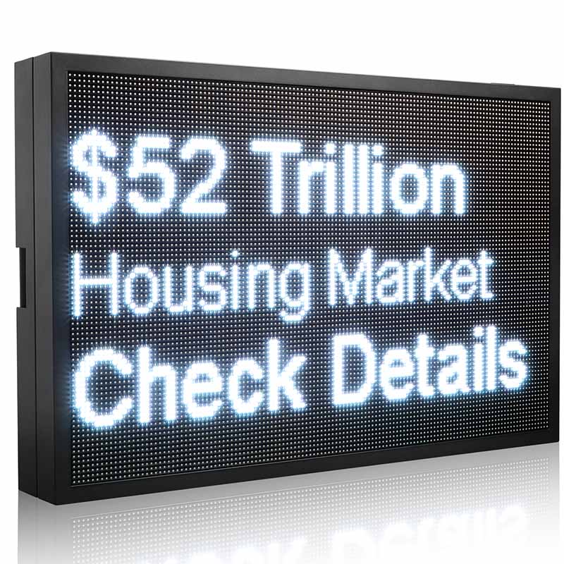 Engegment Led Sign Leadleds 43 x 28in Outdoor Digital Signage Solar Powered – Leadleds ...