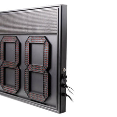 Digital display with large black numbers 