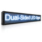 Double-sided outdoor LED sign for displaying programmable business messages