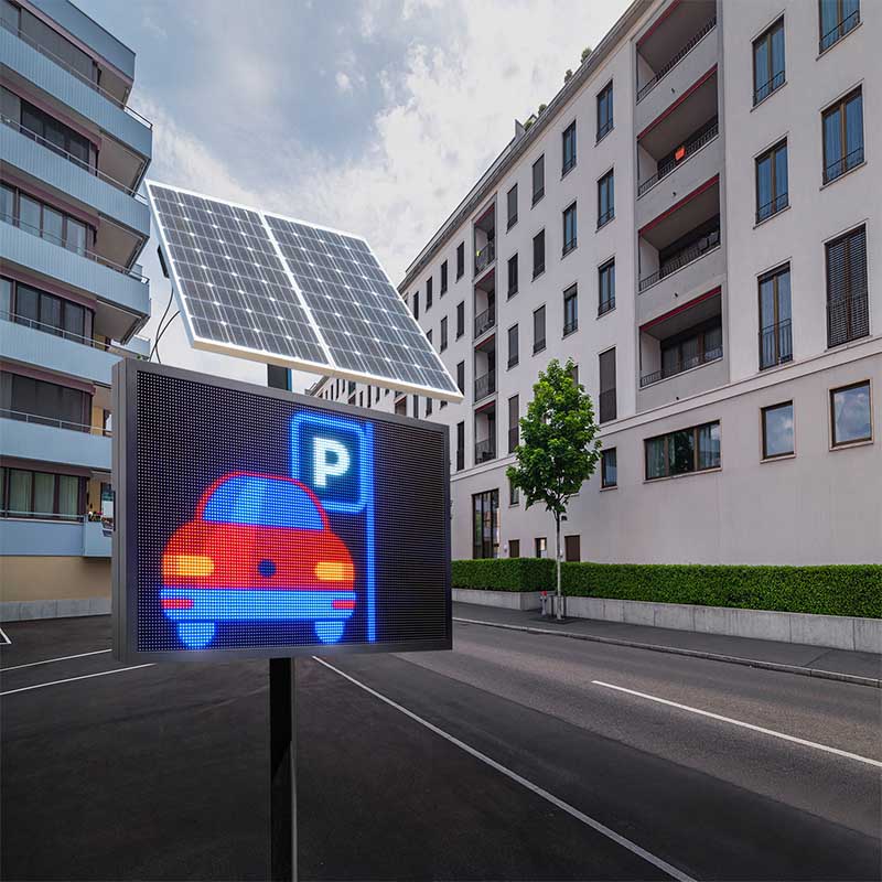 Outdoor Smart Sign Led Leadleds 43 x 28in Outdoor Digital Signage Solar Powered – Leadleds ...
