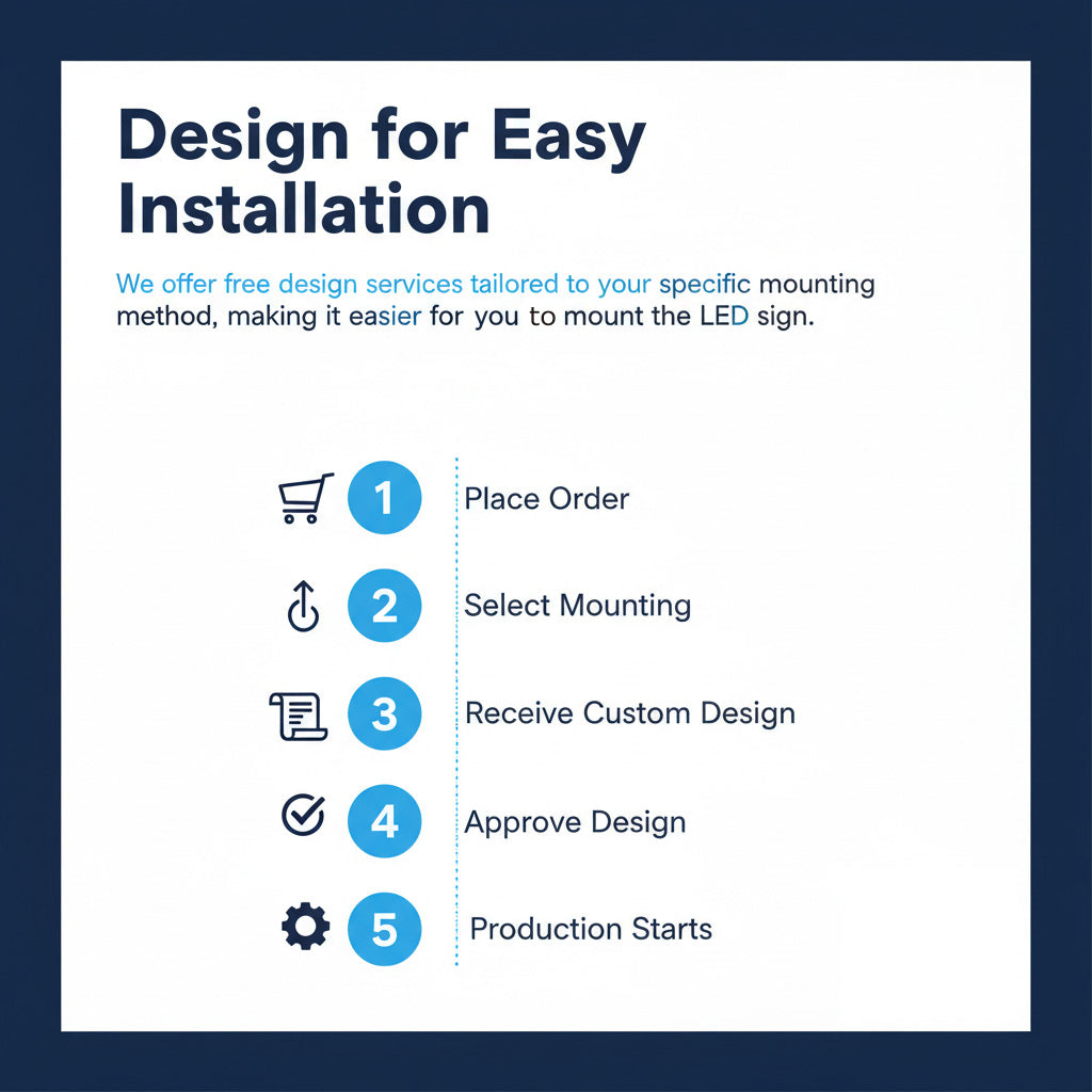 Step-by-step guide for easy LED sign installation