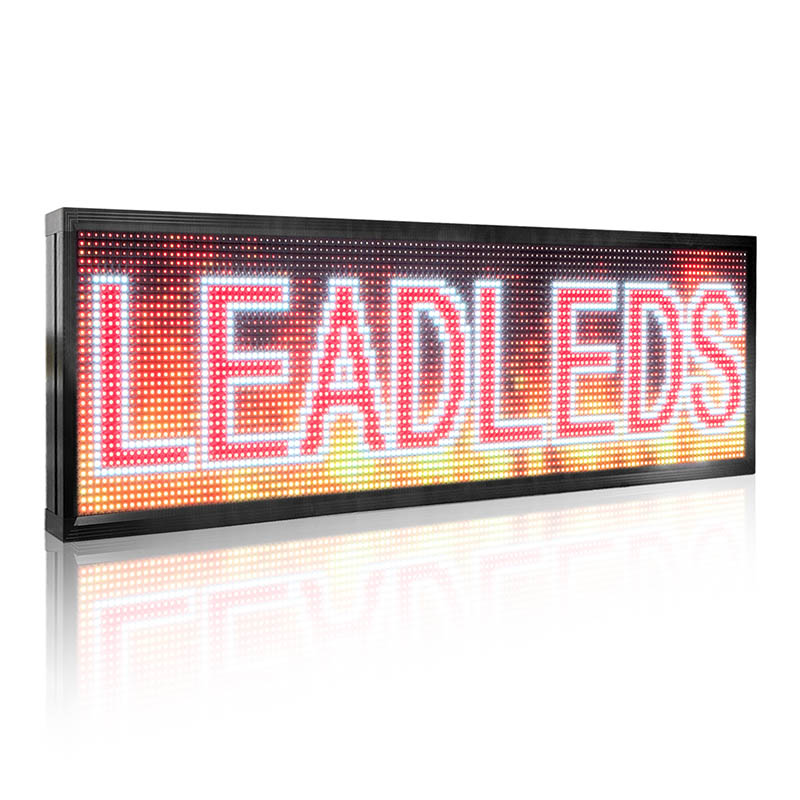 LED sign displaying the brand 'LEADLEDS' on a white background