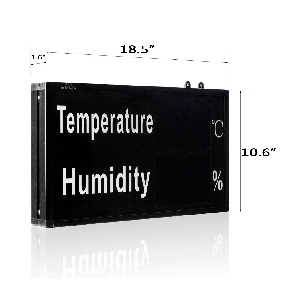 Temperature Humidity Sign Leadleds Temperature and Humidity Display Industrial Temperature and H ...