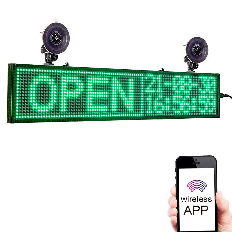 Leadleds illuminated sign car led programmable message signs