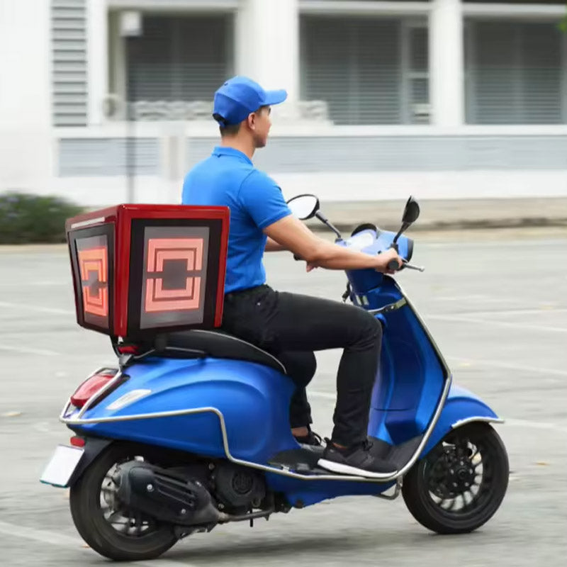 Leadleds 3-sided LED Screen Pizza Delivery Box Fullcolor Advertising Secondary image