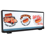 Food delivery car advertising light