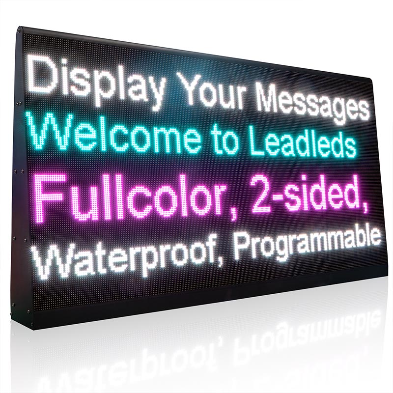 LED display board with text
