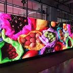 Full color LED advertising billboard screen showing vibrant display for business storefront
