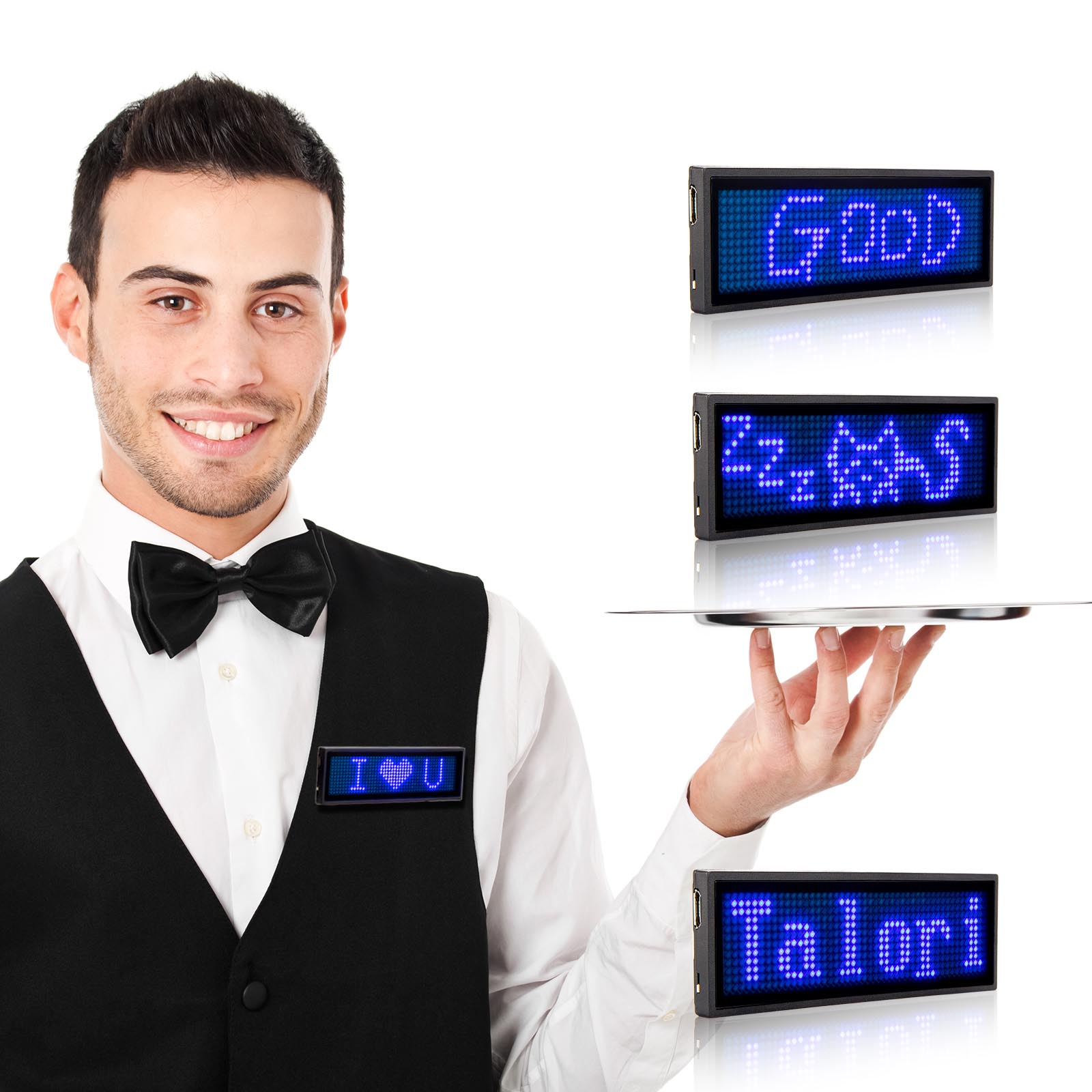 Office Staff LED Name Badge