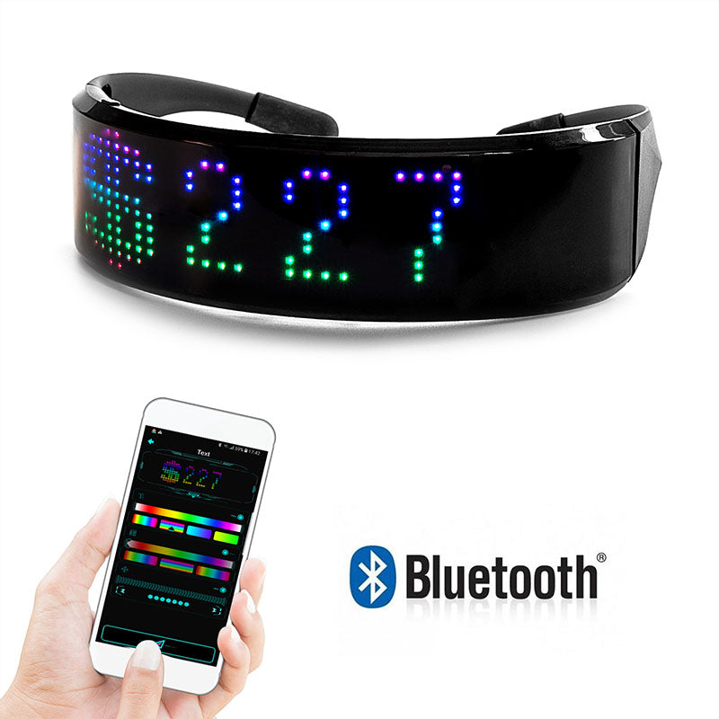 LED eyewear for events and illuminated outfits