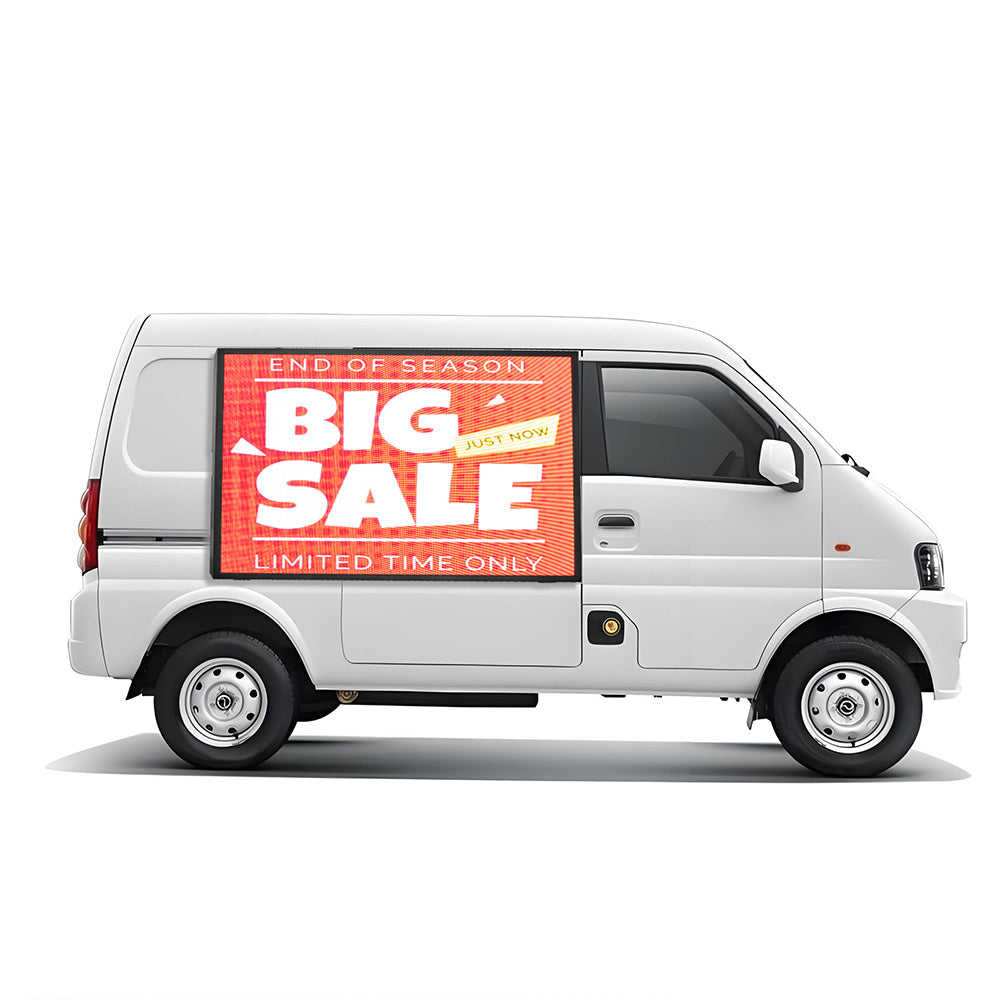 LED van sign for retail advertising