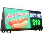 Double-sided vehicle roof sign