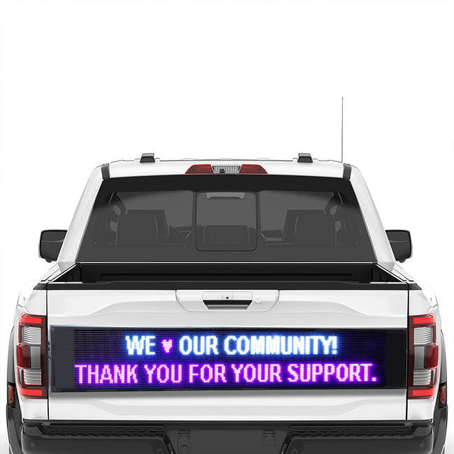custom LED tailgate sign Hauptbild
