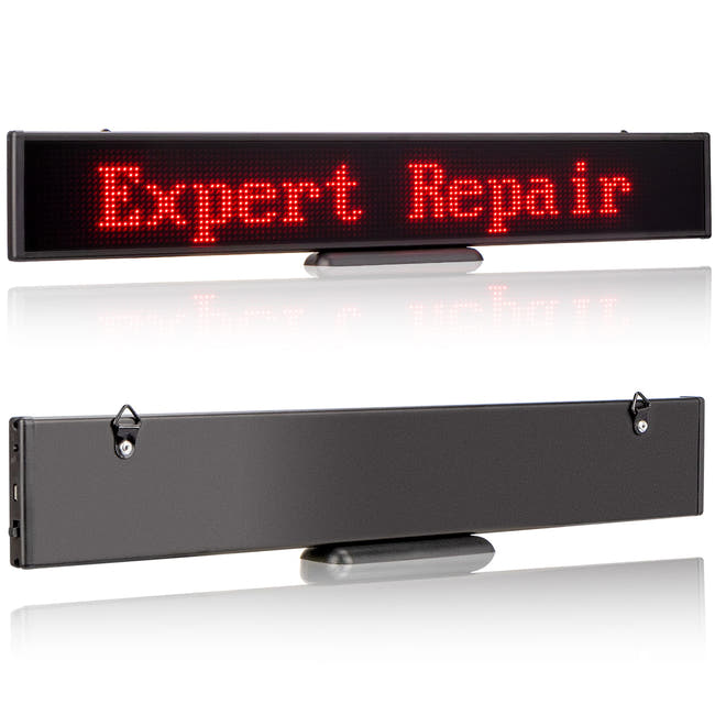 Leadleds LLD300 Mini LED Text Sign Red Color – rechargeable programmable scrolling message display board Secondary image