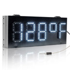 Leadleds 5-Digit Outdoor LED Temperature Display Sign Fahrenheit Red 7-Segment Thermometer 