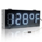 Leadleds 5-Digit Outdoor LED Temperature Display Sign Fahrenheit Red 7-Segment Thermometer 