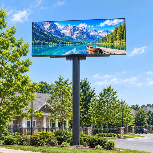 Leadleds 7.6 x 2.1 ft weatherproof outdoor LED electronic message board for HOA community entrance and school campus notifications Hauptbild