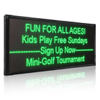 Leadleds Dual-Sided LED Totem Display Sign at Hotel Entrance Night