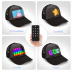 Leadleds LED Hat with Colorful Equalizer Animation Display Bluetooth Controlled Programmable Baseball Cap for Party