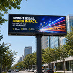Leadleds P10 outdoor programmable LED video wall for storefront advertising