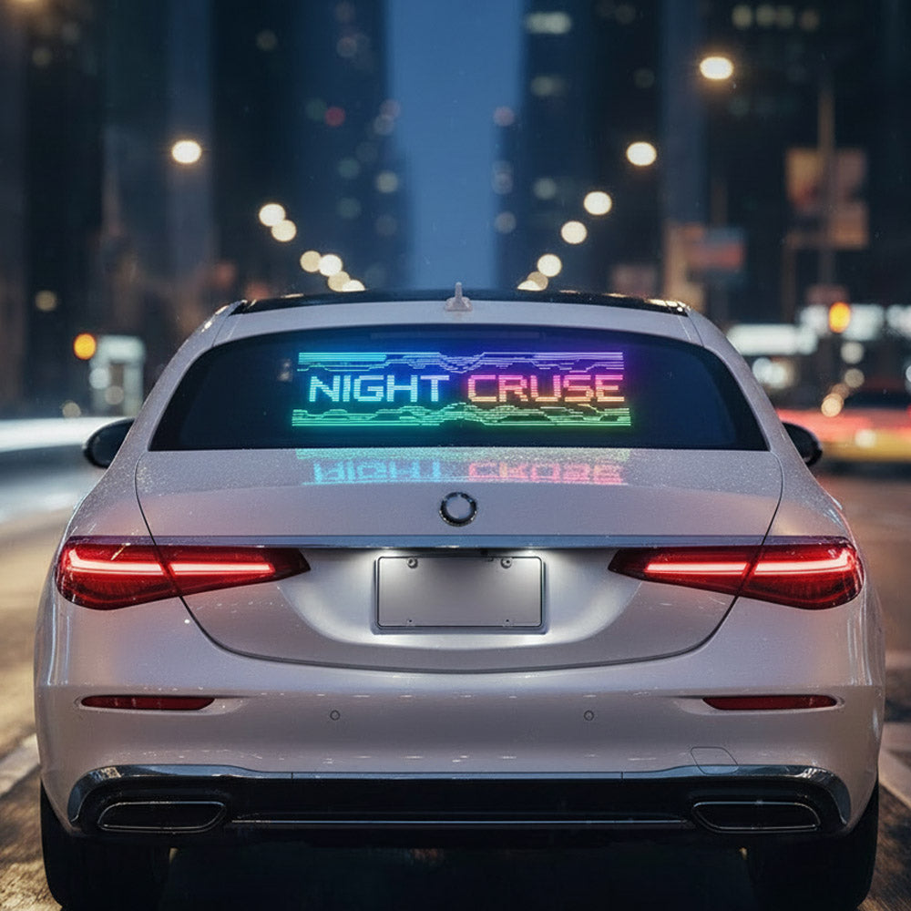 Leadleds Vehicle LED Display - Full Color WiFi Cloud Controlled Car Sign Main image