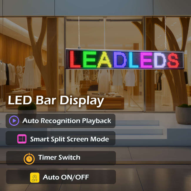 Leadleds Wireless LED Sign for Office and Storefront Alerts Secondary image