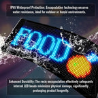 Leadleds flexible LED sign matrix panel with double-sided mounting tape