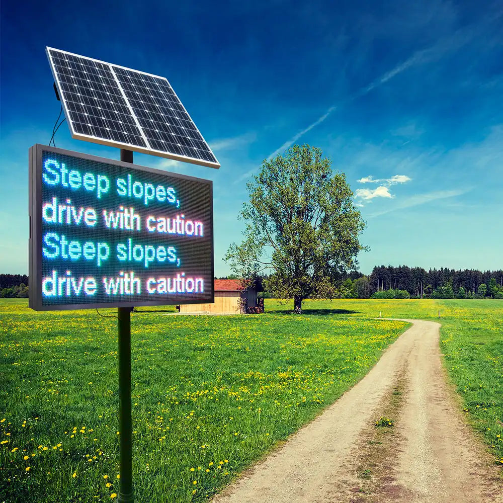 Leadleds outdoor solar-power LED billboard