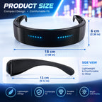 Leadleds rechargeable LED glasses for party outfits
