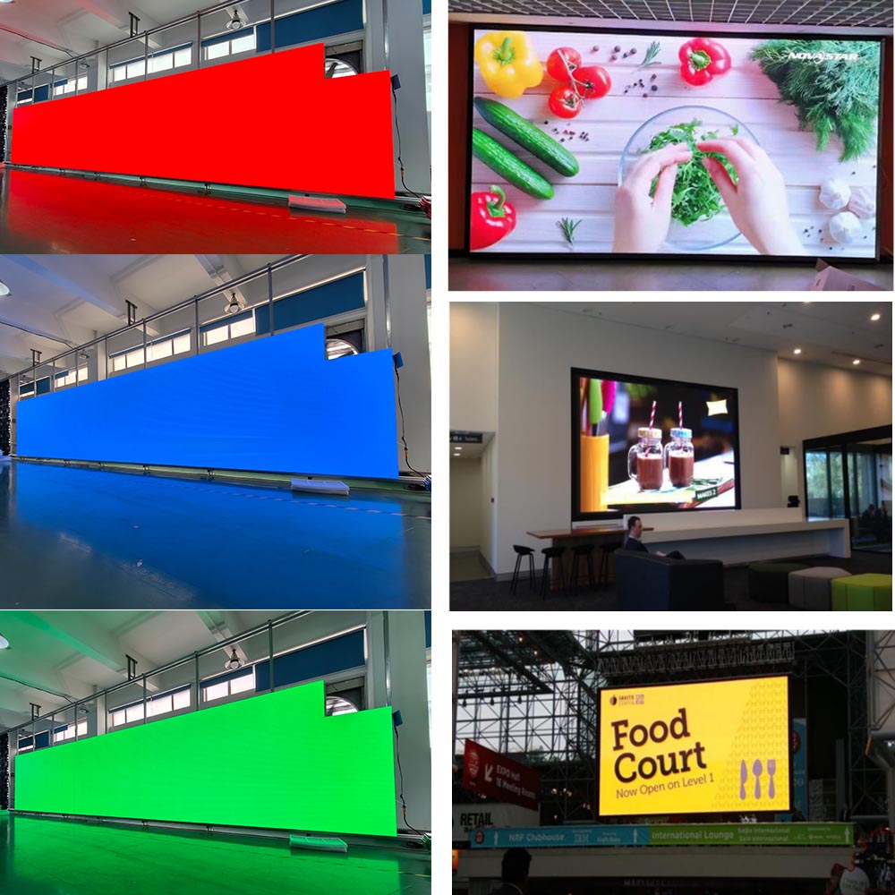 Leadleds seamless indoor P1.86 LED screen panel displaying vibrant high definition video for retail and event venues