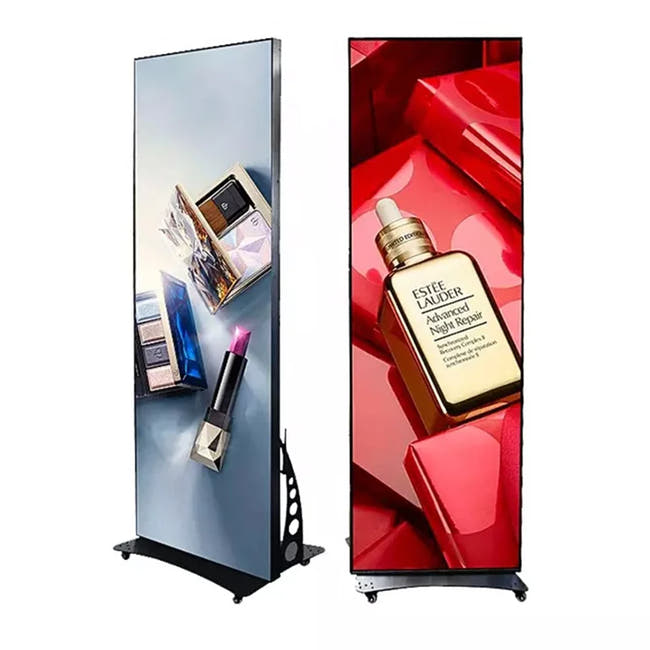 Leadleds 76 in Mobile Led Avdertising Poster Free Standing HD Media Screen for Store Shopping Mall Hotel Main image